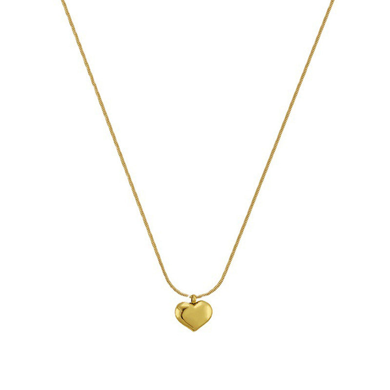 Gold-Plated Anti Tarnish Heart Theme Necklace